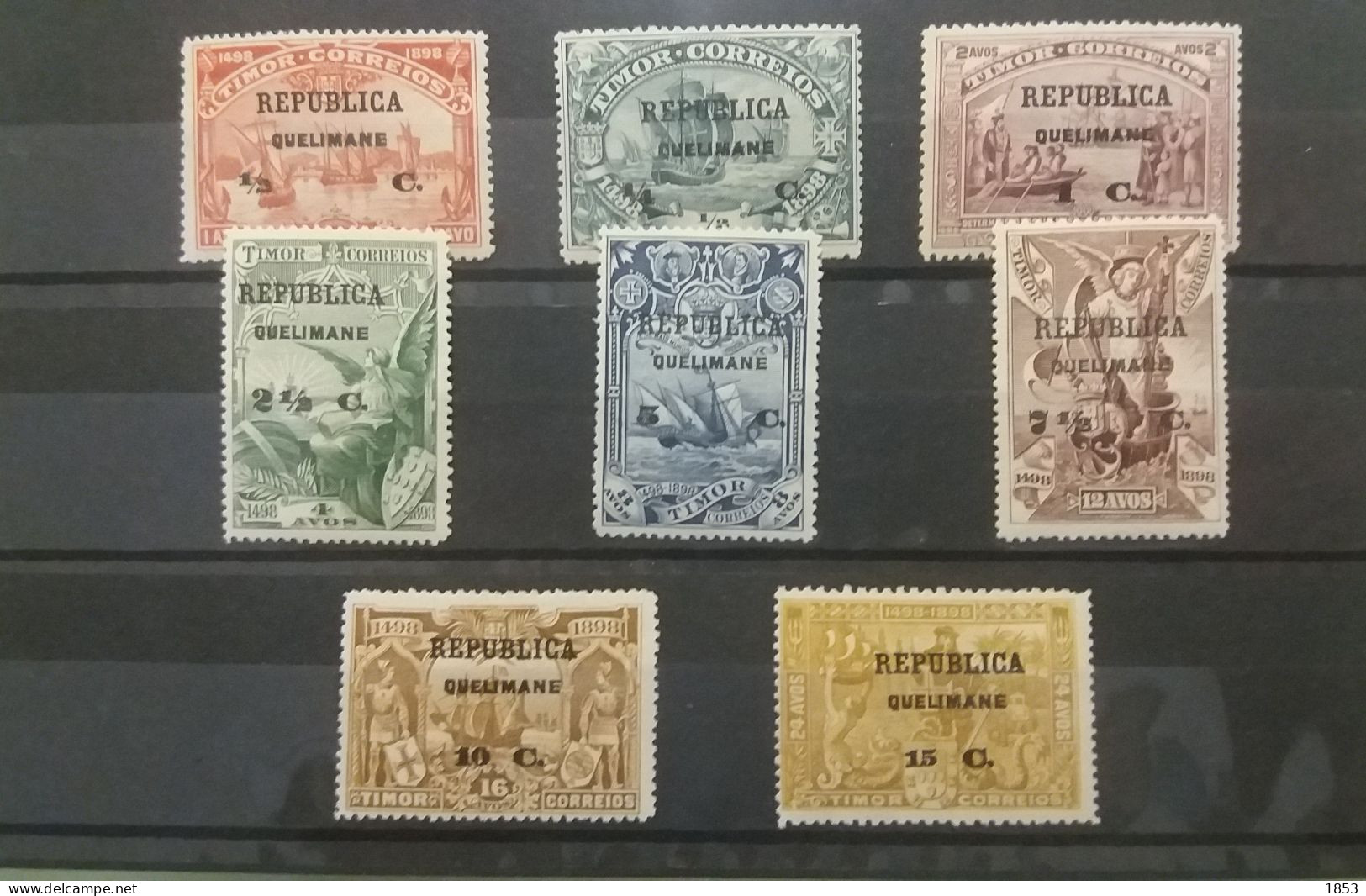 1913 -  4º CENTENARIO DA DESCOBERTA DO CAMINHO MARITIMO PARA INDIA COM SOBRECARGA E SOBRETAXA (TIMOR) - Quelimane