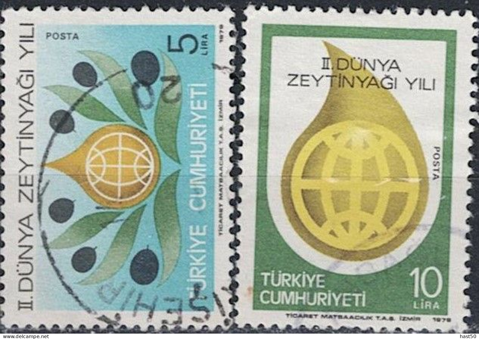 Türkei Turkey Turquie - Jahr Des Olivenanbaus (MiNr: 2506/7) 1979 - Gest. Used Obl - Oblitérés