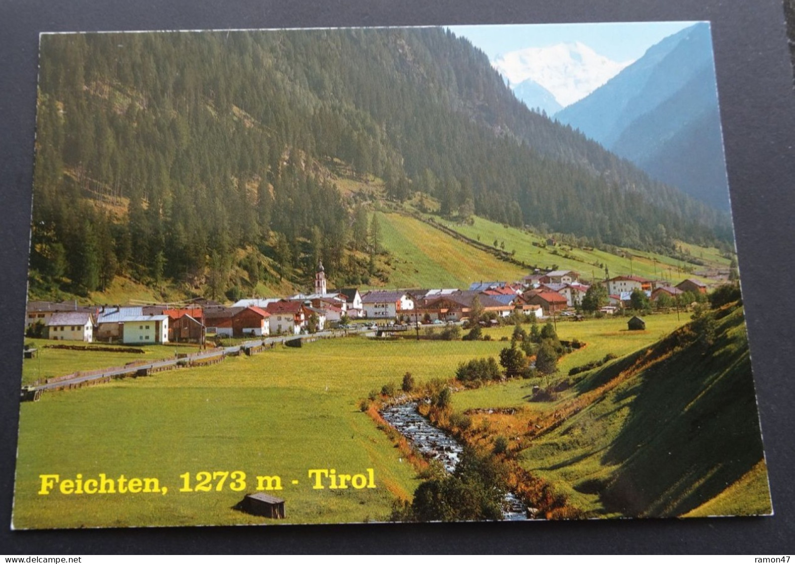 Feichten 1273 M, Kaunertal Mit Weisseespitze 3534 M - Rudolf Mathis, Silvrettaverlag, Landeck - # 3277 - Kaunertal