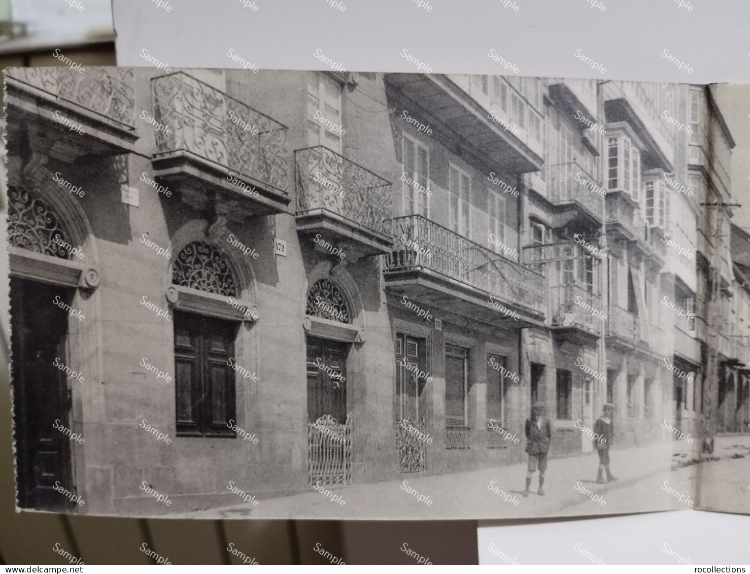 Spain Espana FERROL Triple Postal Postcard AVENIDA DE CAPITANIA GENERAL - La Coruña