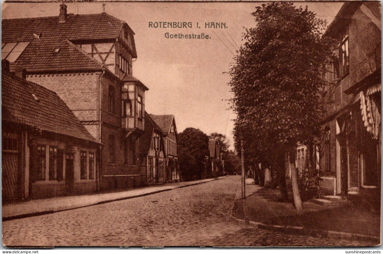 Germany Rotenburg Im Hahn Goethestrasse Goethe Street - Rothenburg (Rózbork)