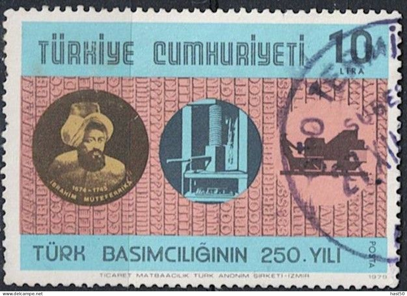 Türkei Turkey Turquie - 250 Jahre Druckereiwesena (MiNr: 2500) 1979 - Gest. Used Obl - Usati