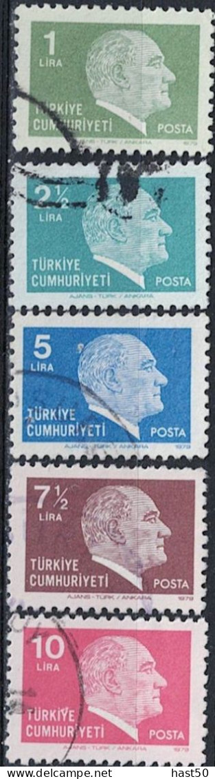 Türkei Turkey Turquie - Atatürk (MiNr: 2480/4) 1979 - Gest. Used Obl - Gebruikt