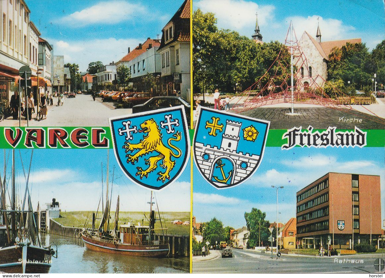 D-26316 Varel - Friesland - Alte Ansichten - Fußgängerzone - Rathaus - Spielplatz - Hafen - Kutter - Nice Stamp - Varel