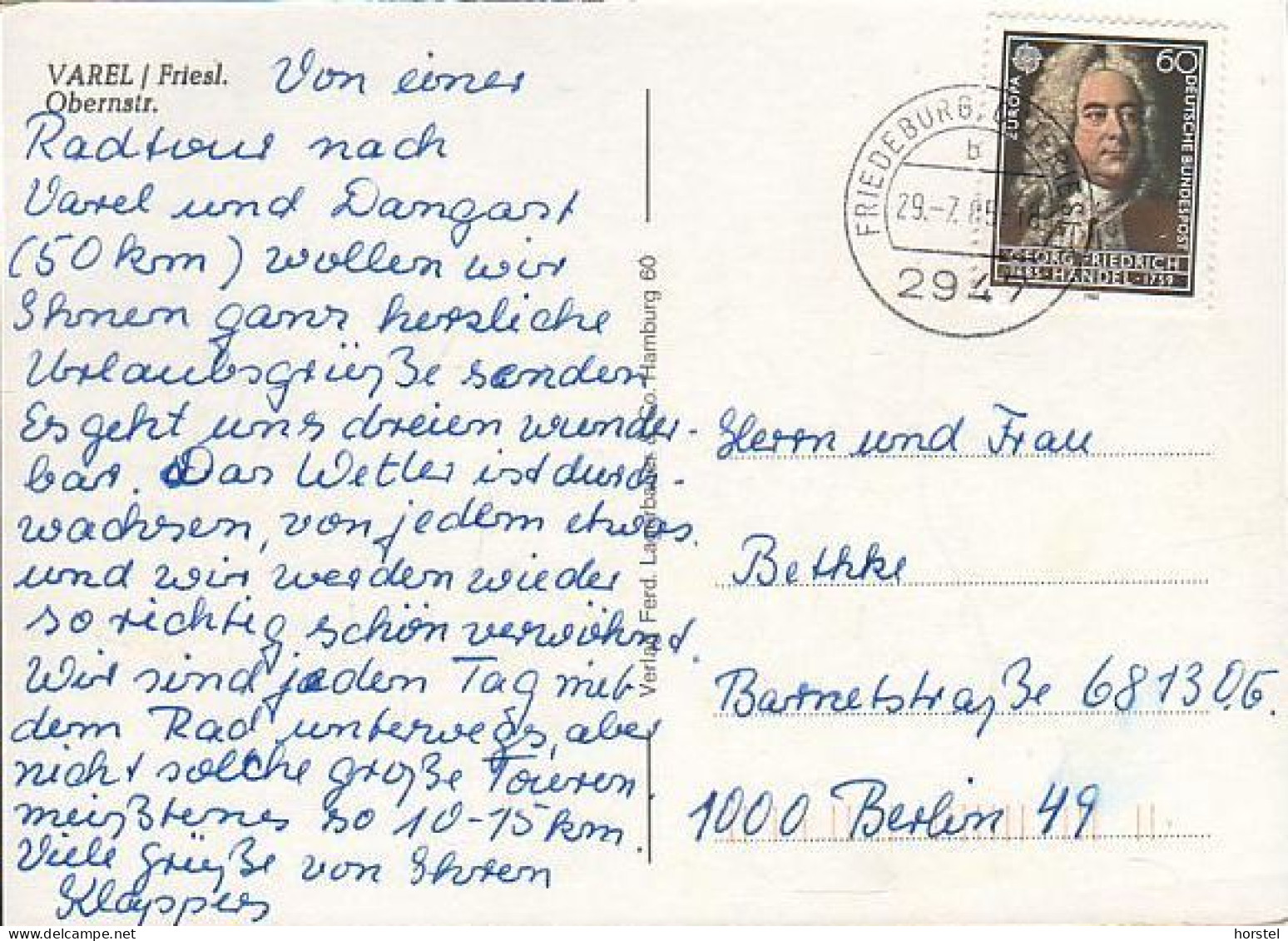 D-26316 Varel - Friesland - Obernstraße - Fußgängerzone - Nice Stamp - Varel