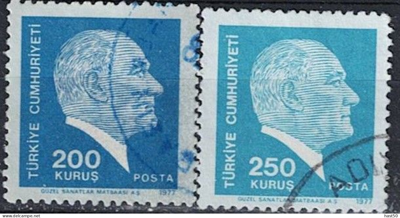 Türkei Turkey Turquie - Atatürk (MiNr: 2429/30) 1977 - Gest. Used Obl - Oblitérés