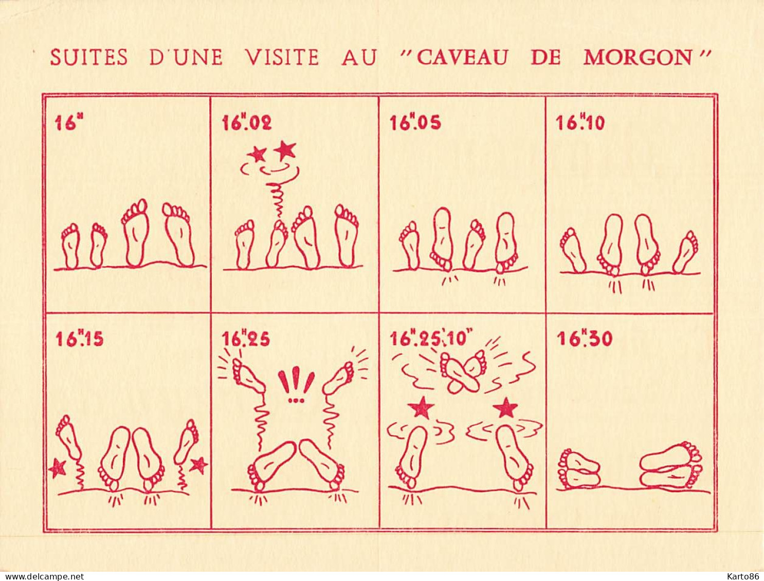 Villié Morgon * Souvenir Du Caveau De Morgon * Carte De Visite Ancienne Illustrée * Illustrateur Humour - Villie Morgon