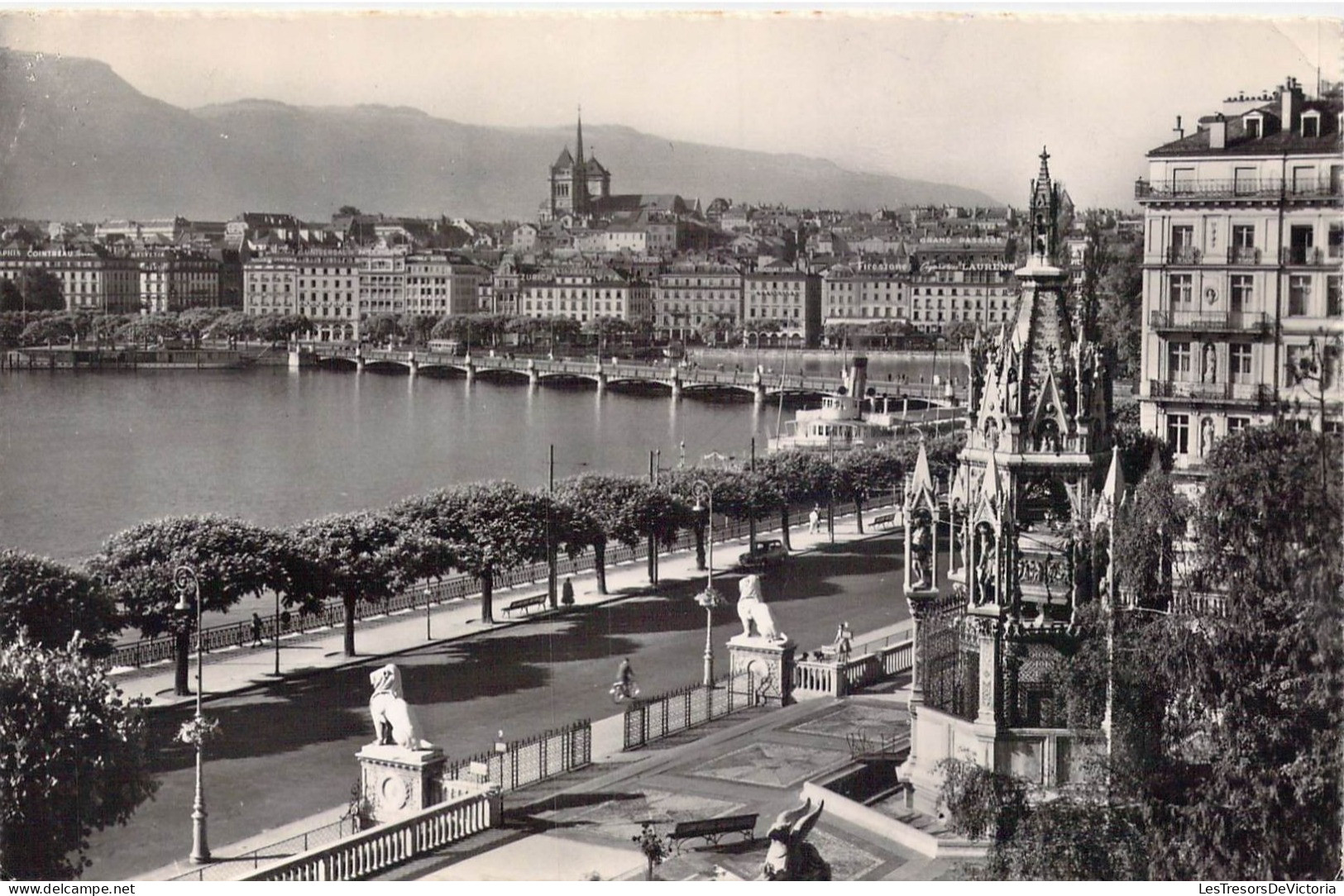 SUISSE - Genève - Monument Brunswick Et Vue Sur La Ville - Carte Postale Ancienne - Genève