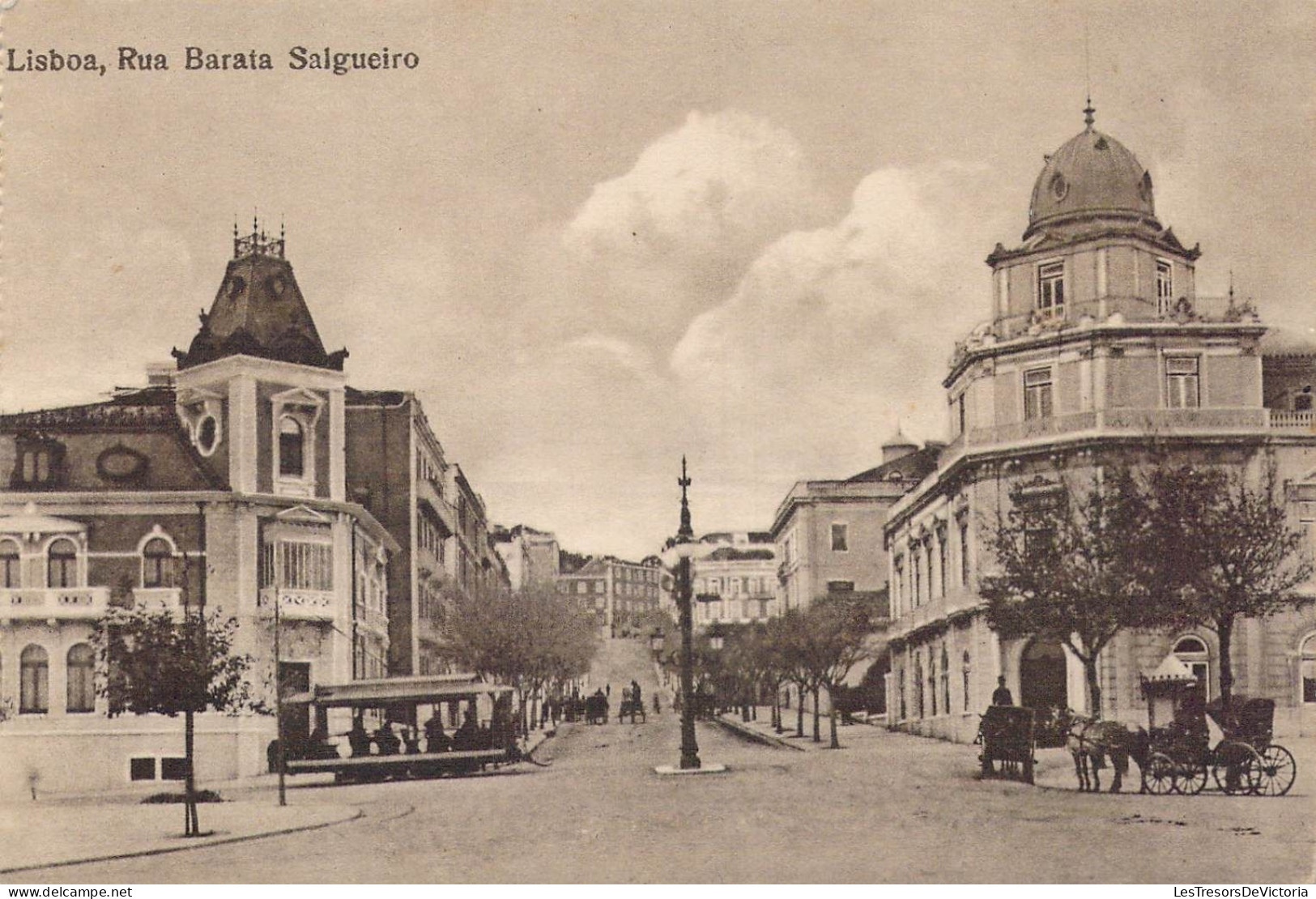 PORTUGAL - Lisboa - Rua Barata Salgueiro - Carte Postale Ancienne - Lisboa