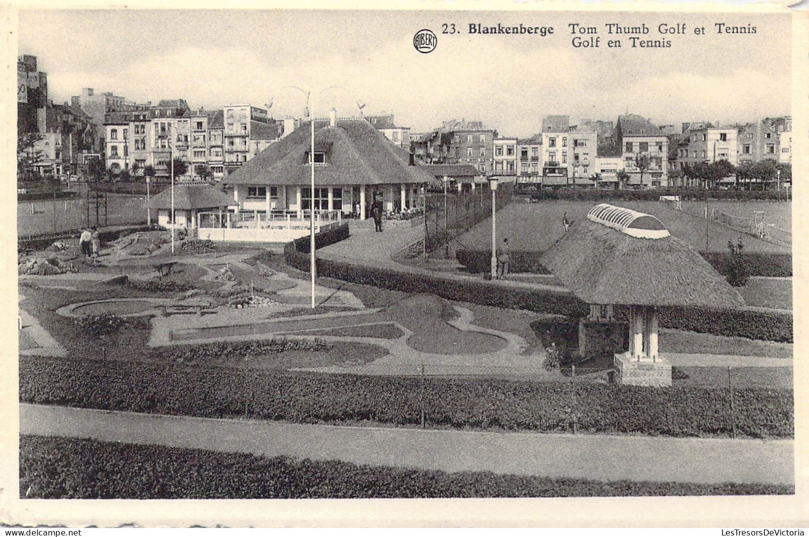 BELGIQUE - Blankenberge - Golf En Tennis - Carte Postale Ancienne - Blankenberge