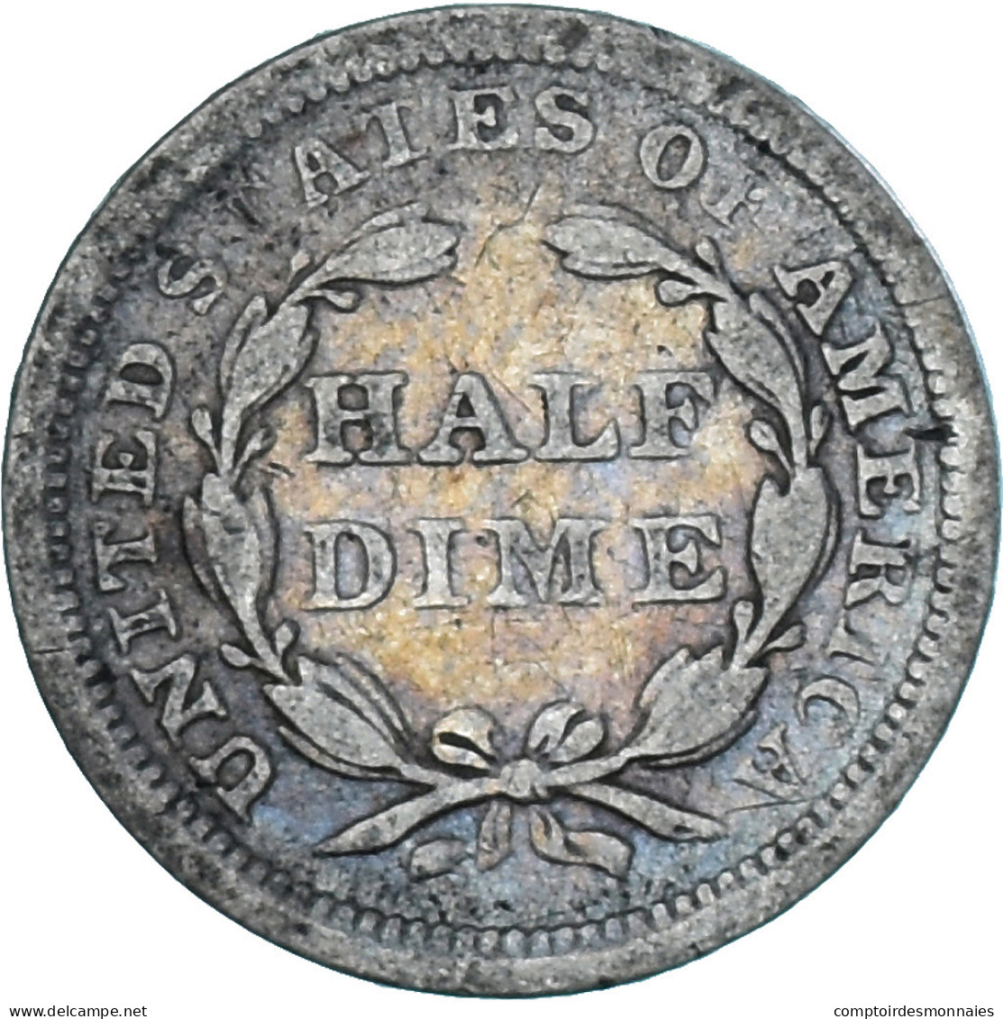 Monnaie, États-Unis, Seated Liberty Half Dime, Half Dime, 1857, Philadelphie - Half Dime