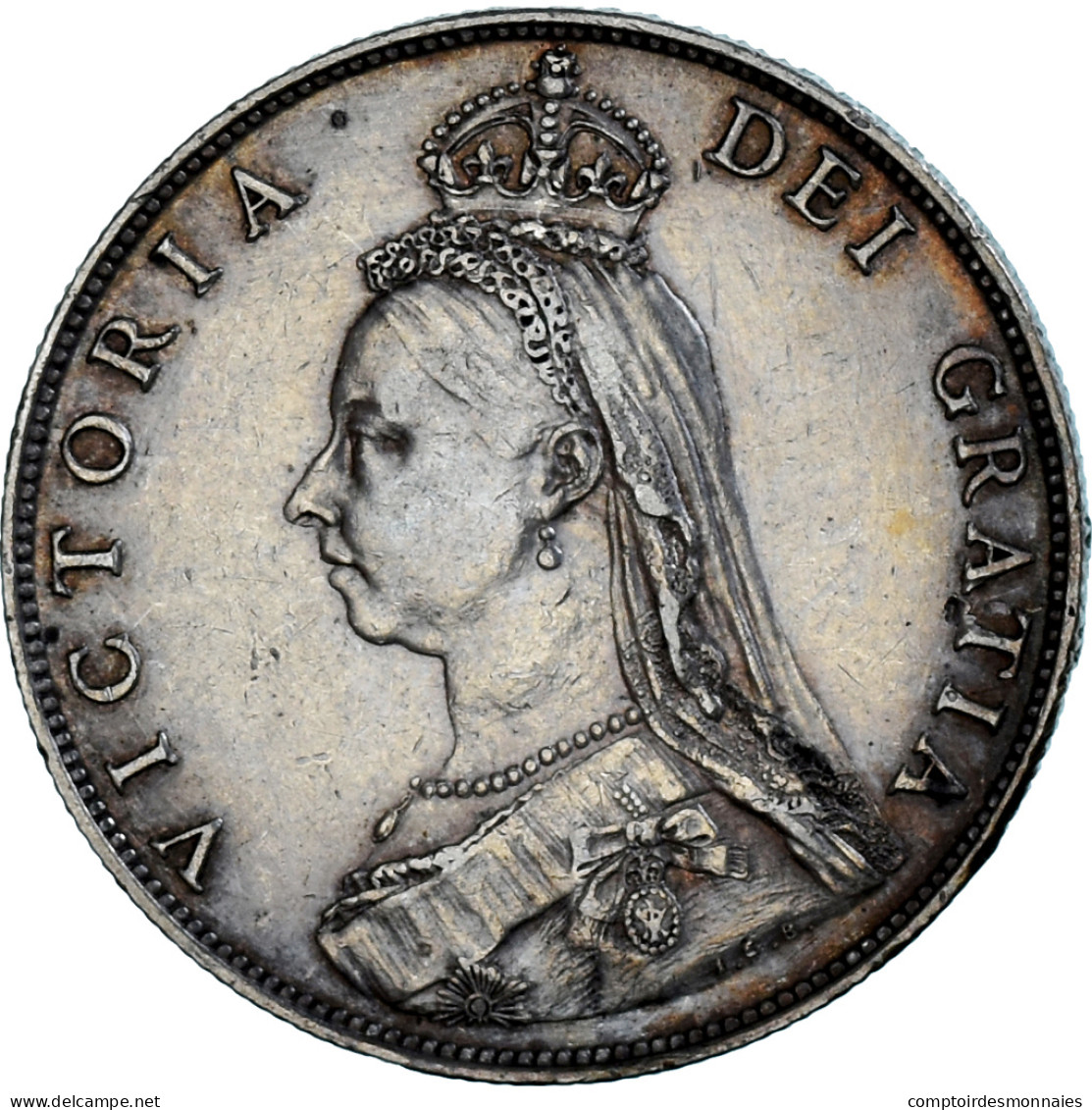 Monnaie, Grande-Bretagne, Victoria, Florin, Two Shillings, 1887, SUP, Argent - J. 1 Florin / 2 Schilling