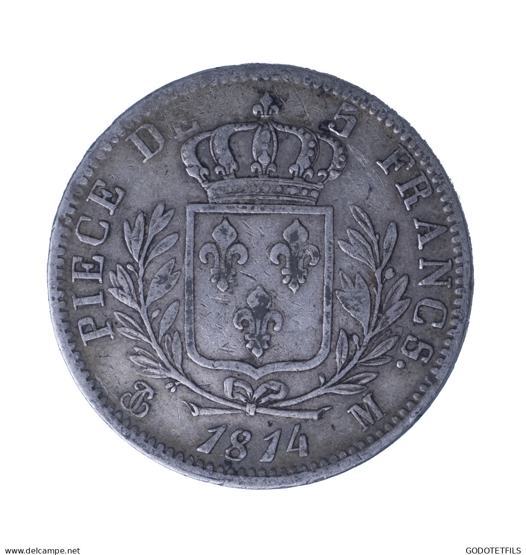 Louis XVIII 5 Francs 1814 Toulouse - 5 Francs