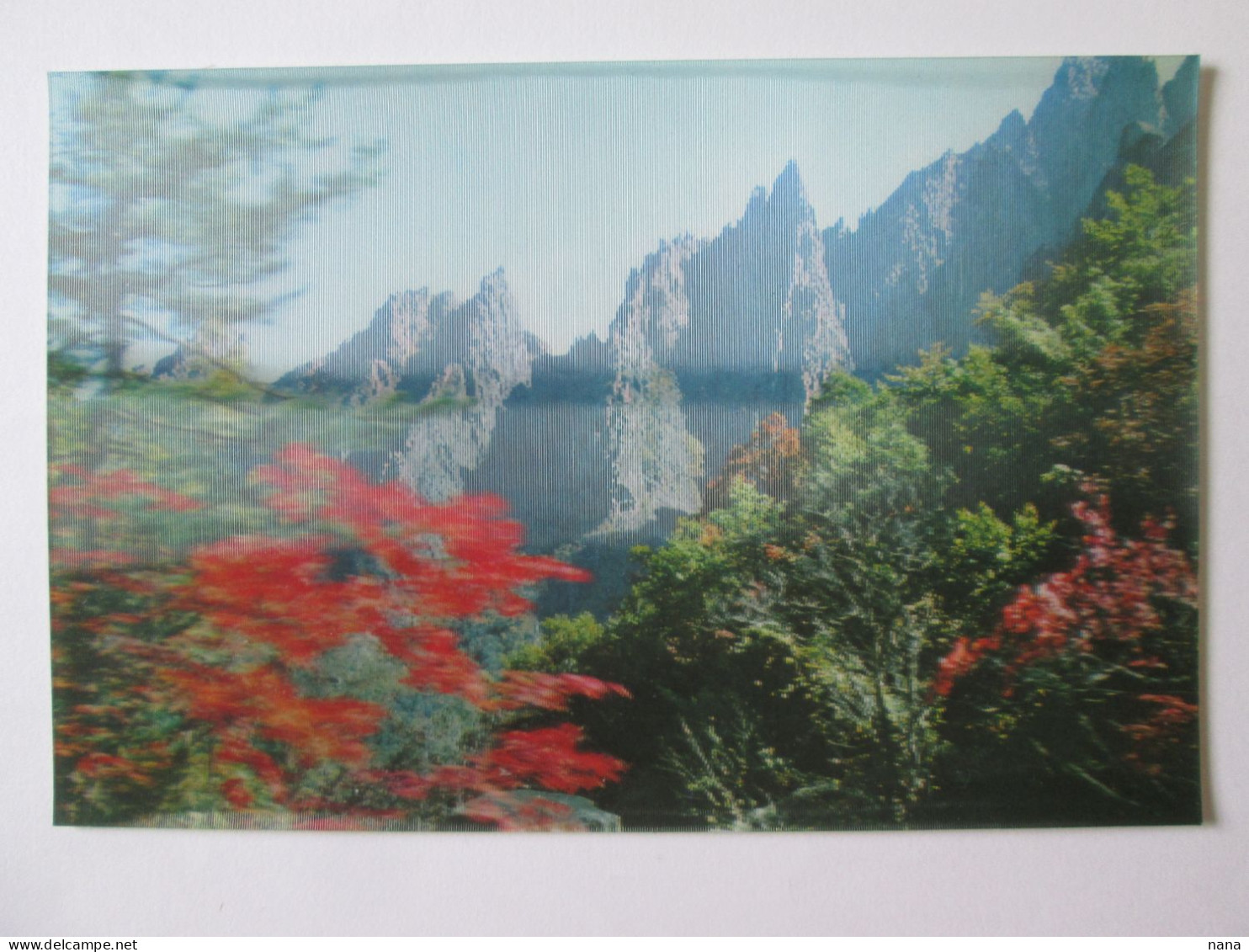 Coree Du Nord/North Korea:Chipson-bong Des Montagnes Kumgang-san C.pos.3D/Chipsom-bong Of Mt.Keumgang-san 3 D Postcard - Corée Du Nord