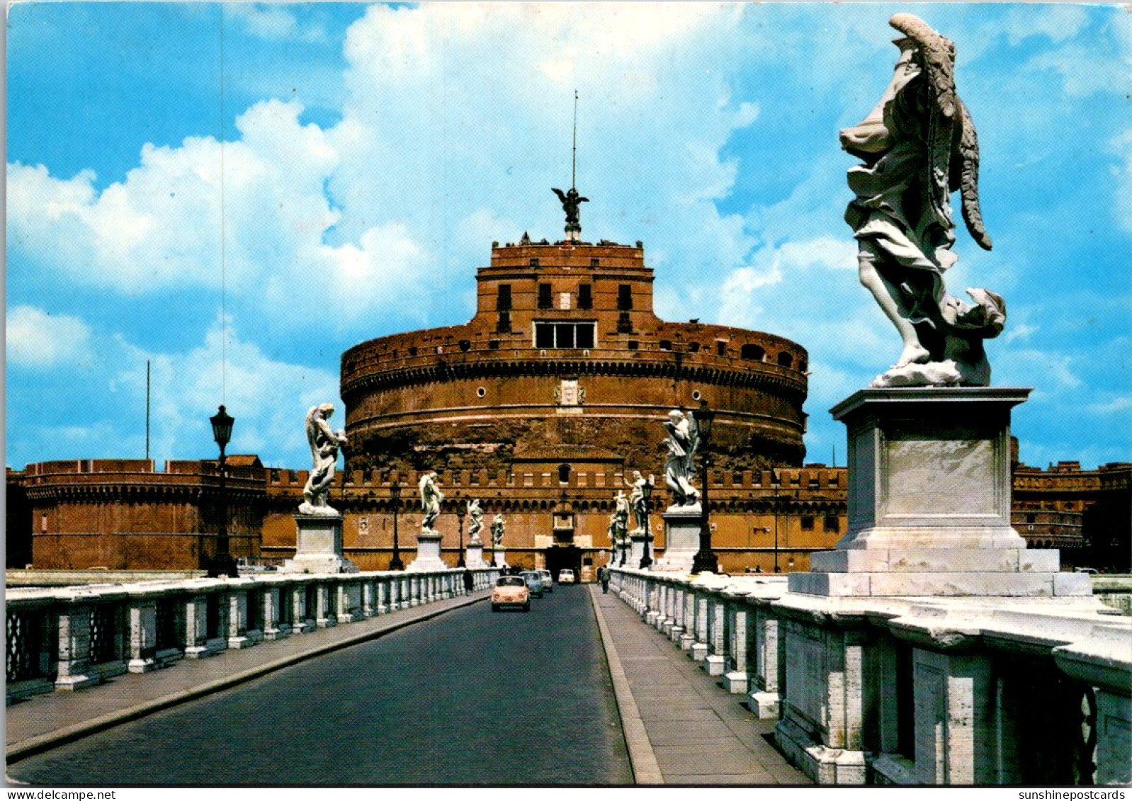 Italy Roma Rome Bridge And Castle St Angel 1987 - Ponts