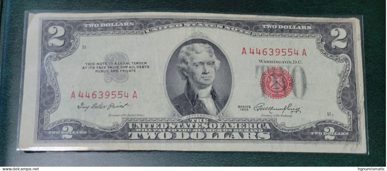 U.S.A. 2 Dollars 1953. BF/BC Banknote. - Biljetten Van De Verenigde Staten (1928-1953)