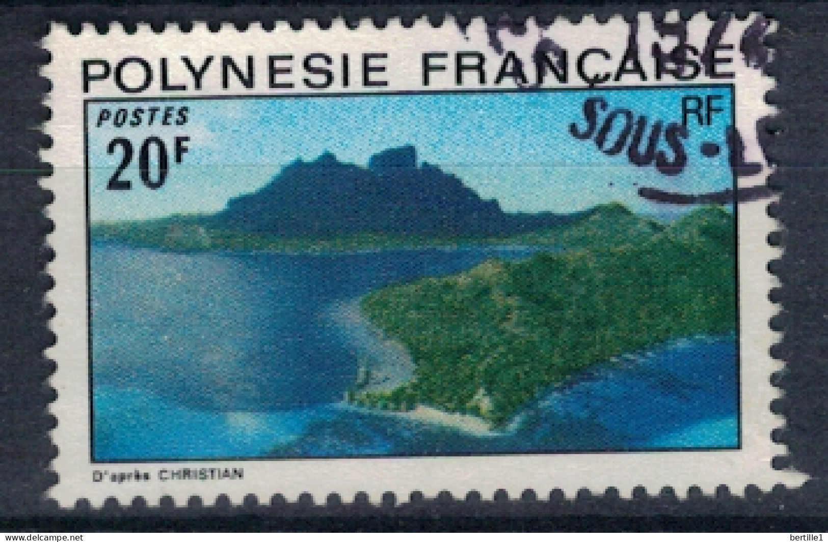 POLYNESIE FRANCAISE             N°  YVERT  102  ( 16 )  OBLITERE    ( OB 11/ 32 ) - Gebruikt