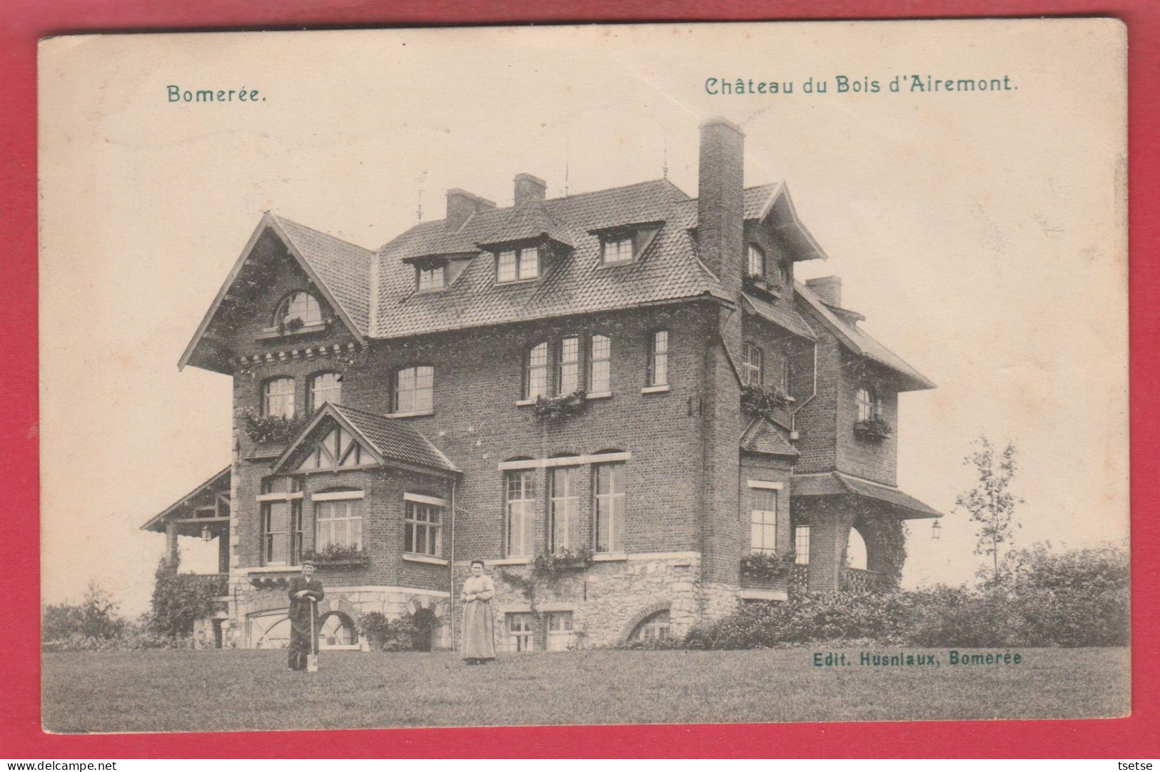 Bomerée - Château Du Bois D'Airemont - 1919  ( Voir Verso ) - Montigny-le-Tilleul