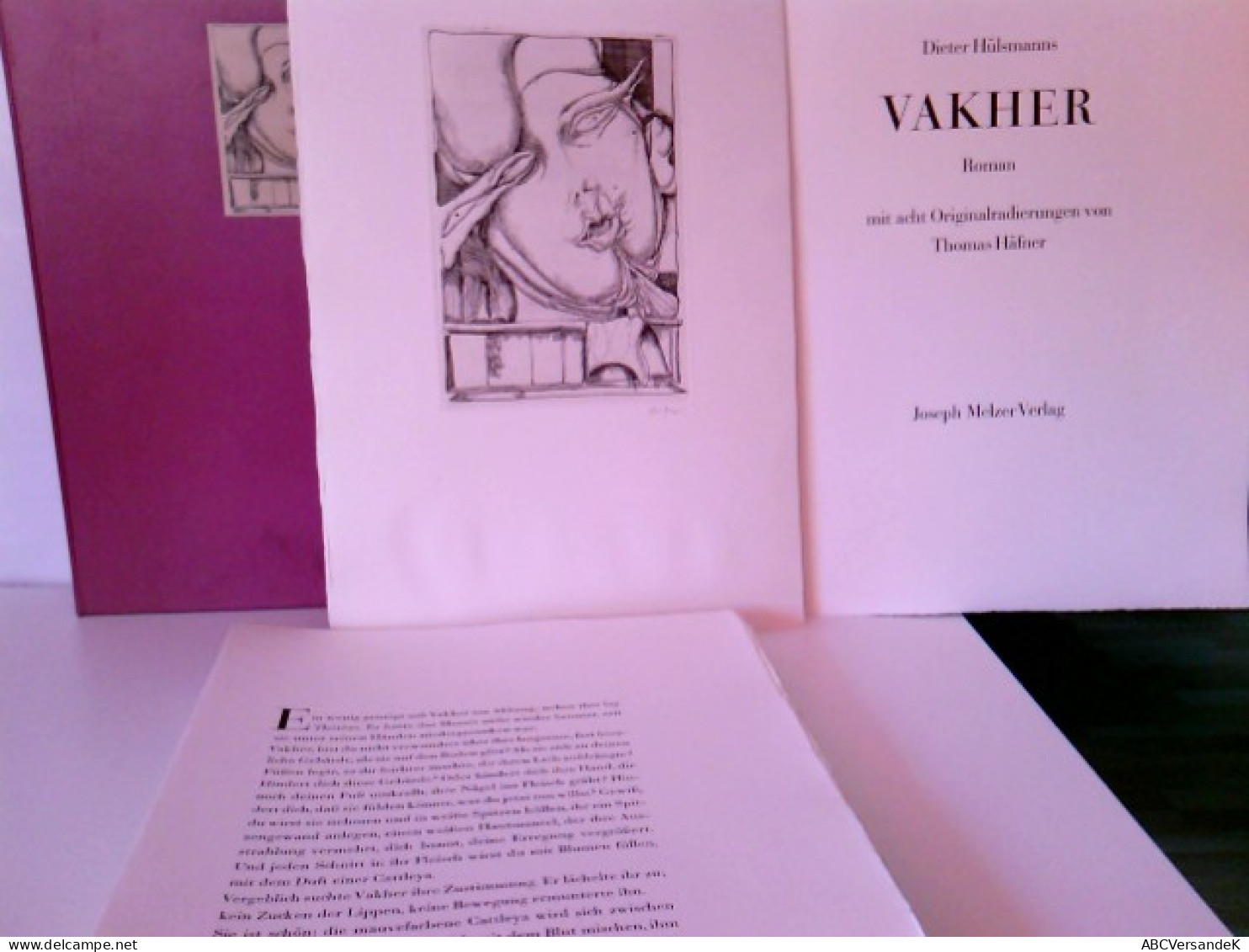 Hülsmanns Vakher, Roman Mit 8 Originalradierungen Von Thomas Häfner, Signiert - Libri Con Dedica