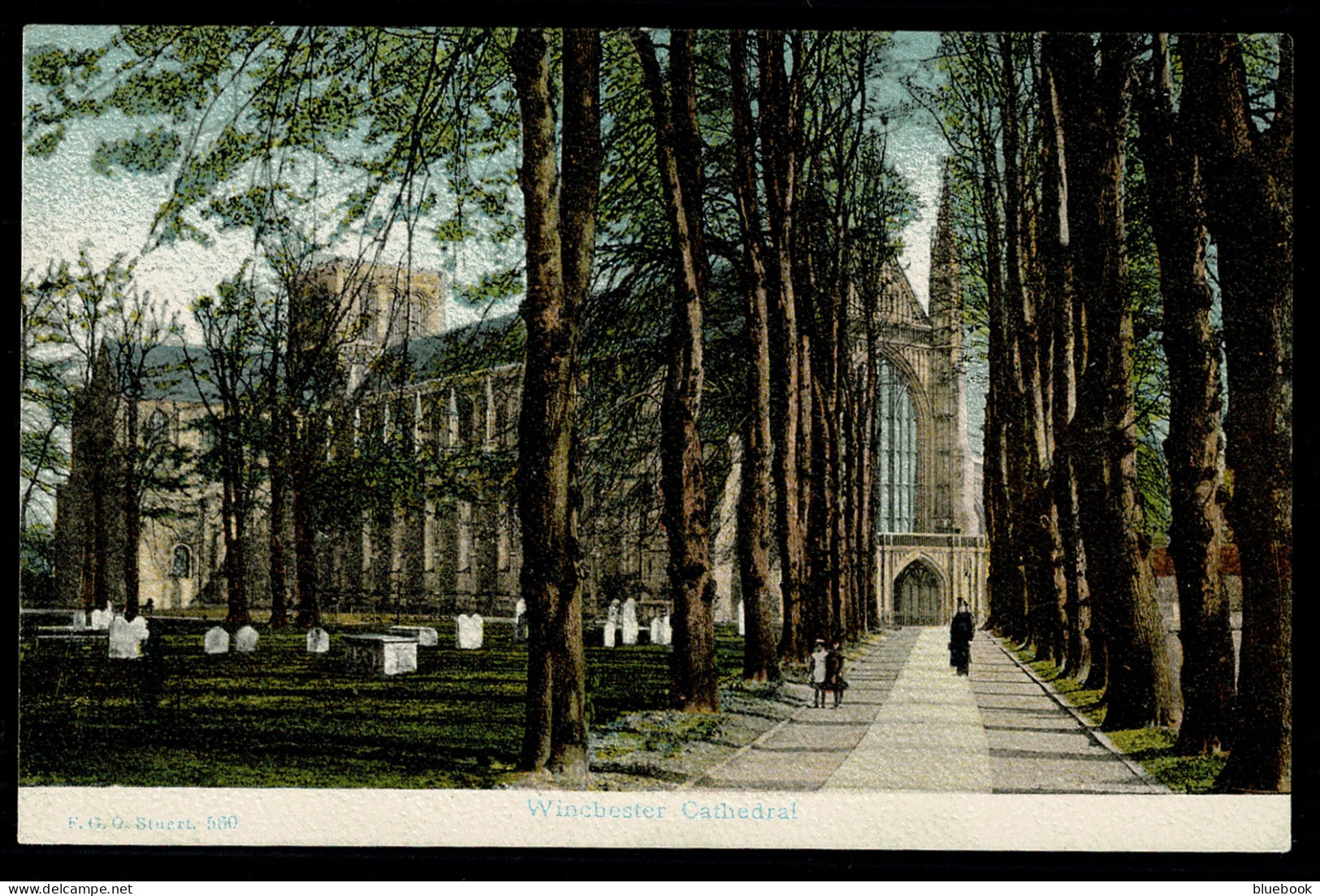 Ref 1621 - 1909 FGO F.G.O. Stuart Postcard - Winchester Cathedral No. 560 - Hampshire - Winchester