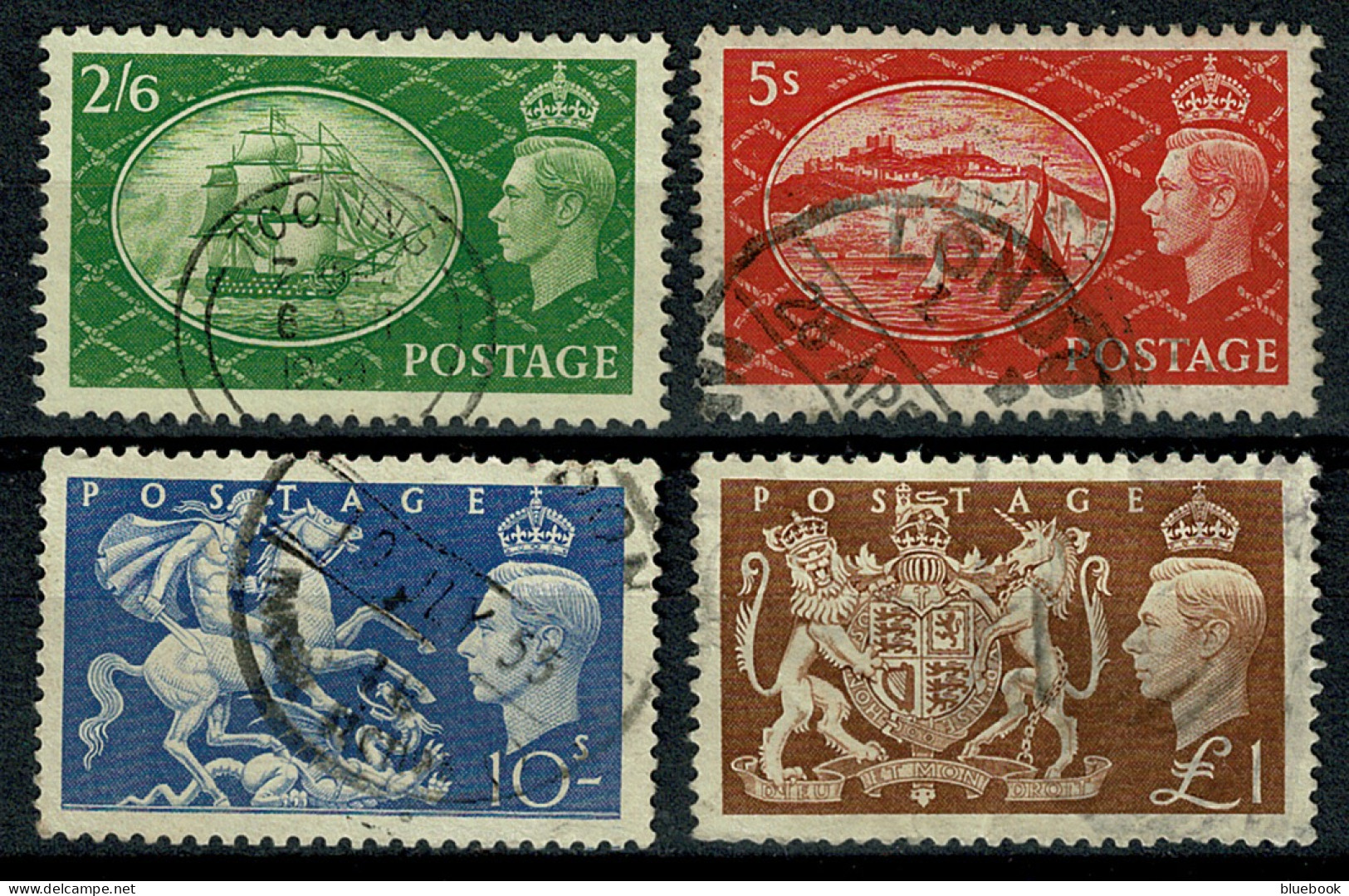 Ref 1621 - GB KGVI Festival High Values 1951 Set - SG 509-512 Good Used Stamps - Usati