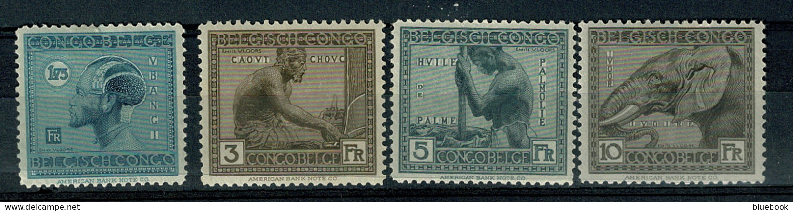 Ref 1622 - Belgian Congo Now Zaire - 1923 (4) Mint Stamps Ex Belgium Colony - Ongebruikt