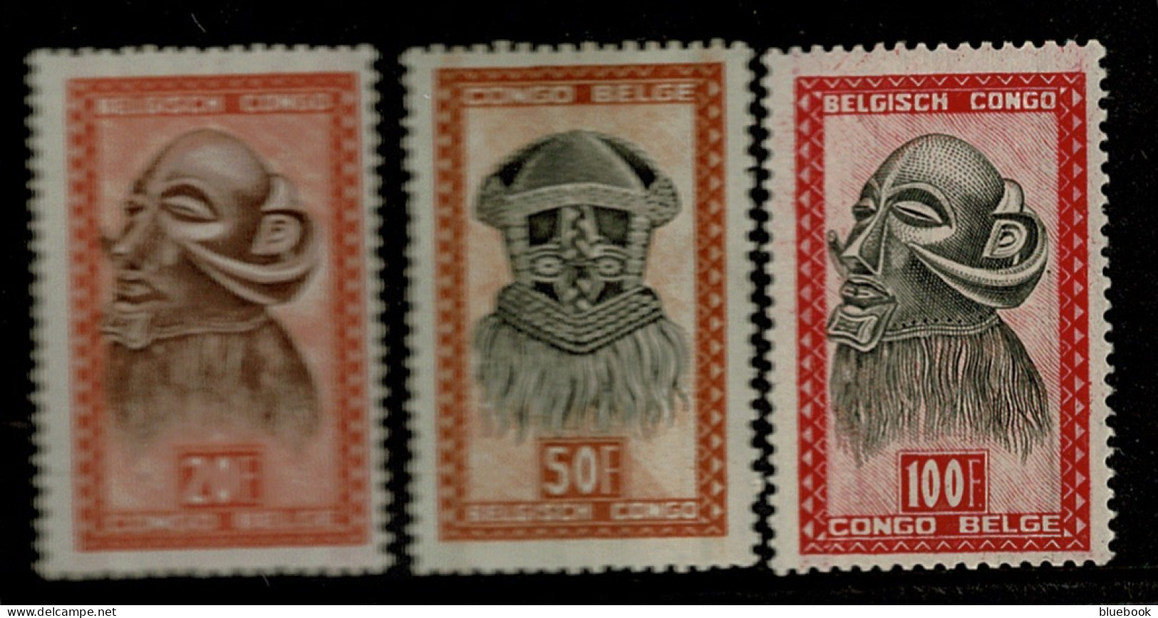 Ref 1622 - Belgian Congo Now Zaire - 1947 (3) SG 289/91 MNH Unmounted Mint Stamps - Ex Belgium Colony - Unused Stamps