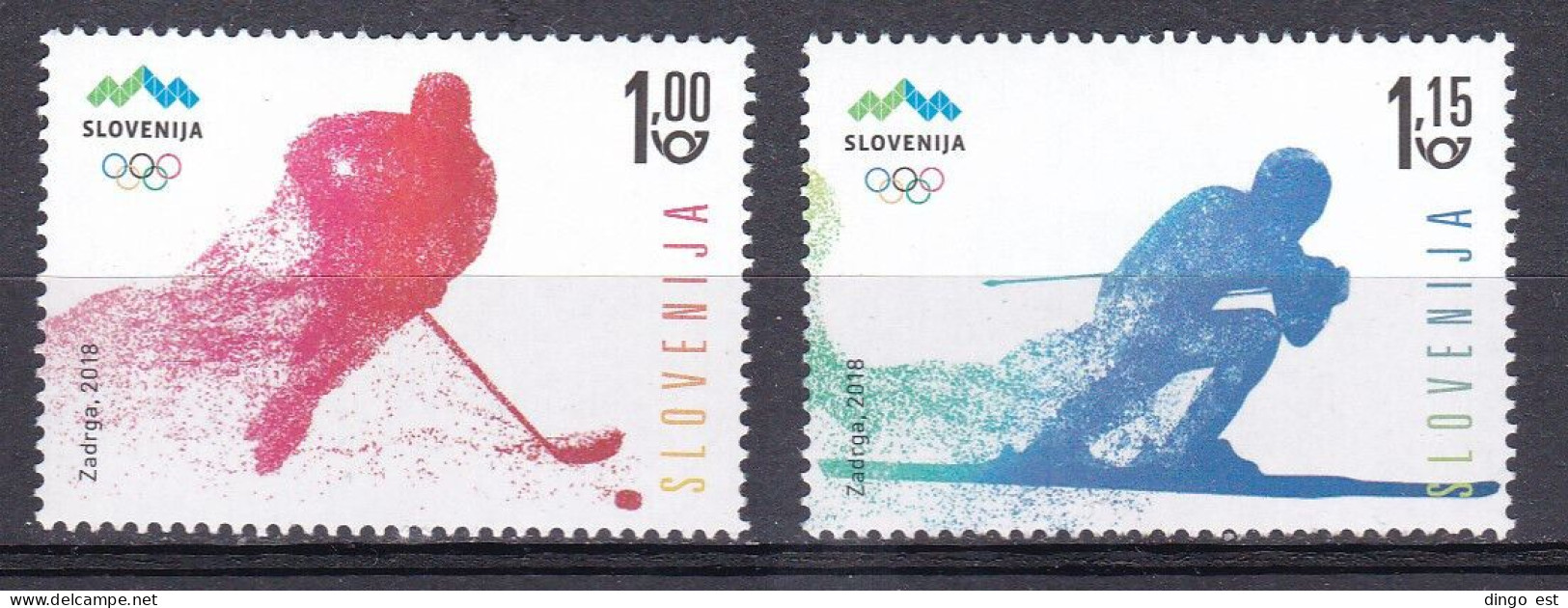 Slovenia, Olympic Games Pyeongchang 2018 MNH / 2018 - Invierno 2018 : Pieonchang