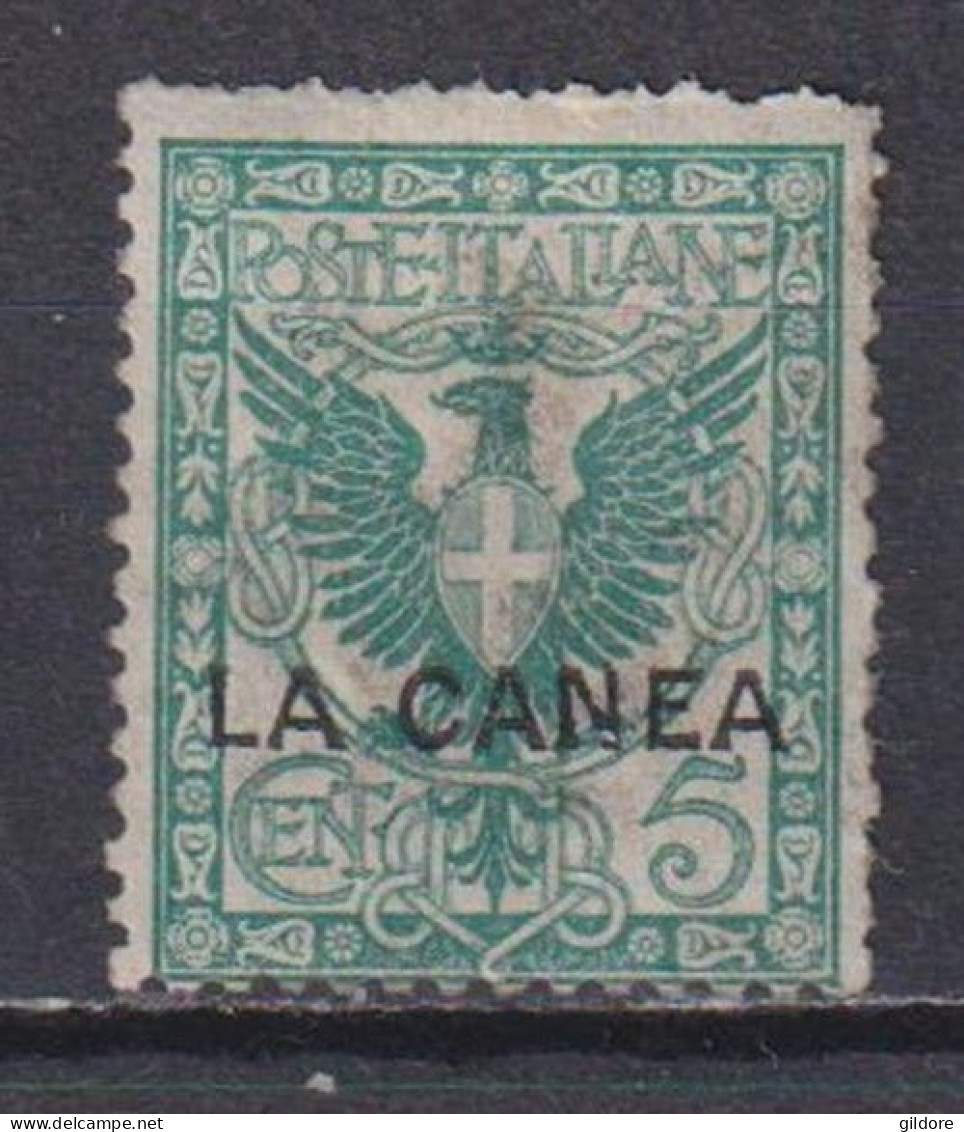 ITALIA REGNO 1906 LEVANTE  LA CANEA 5 Cent MH - La Canea