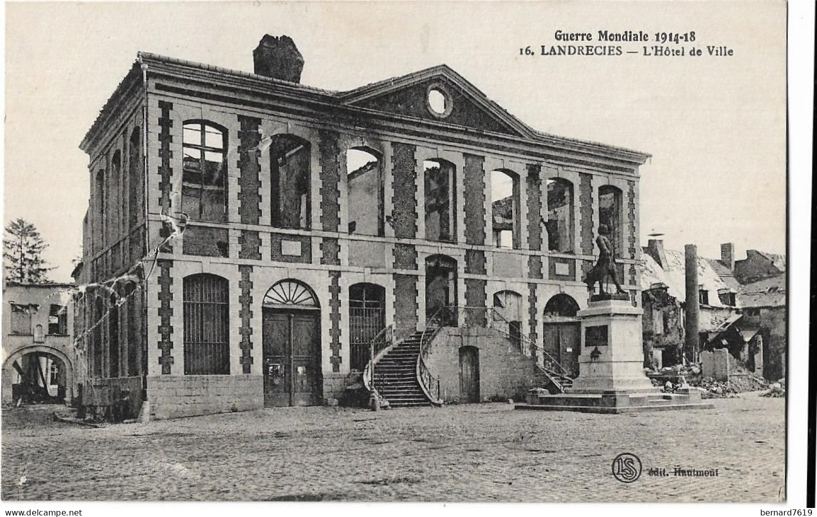 59  Landrecies -  Guerre 1914 - 1918   - L'hotel De Ville - Landrecies