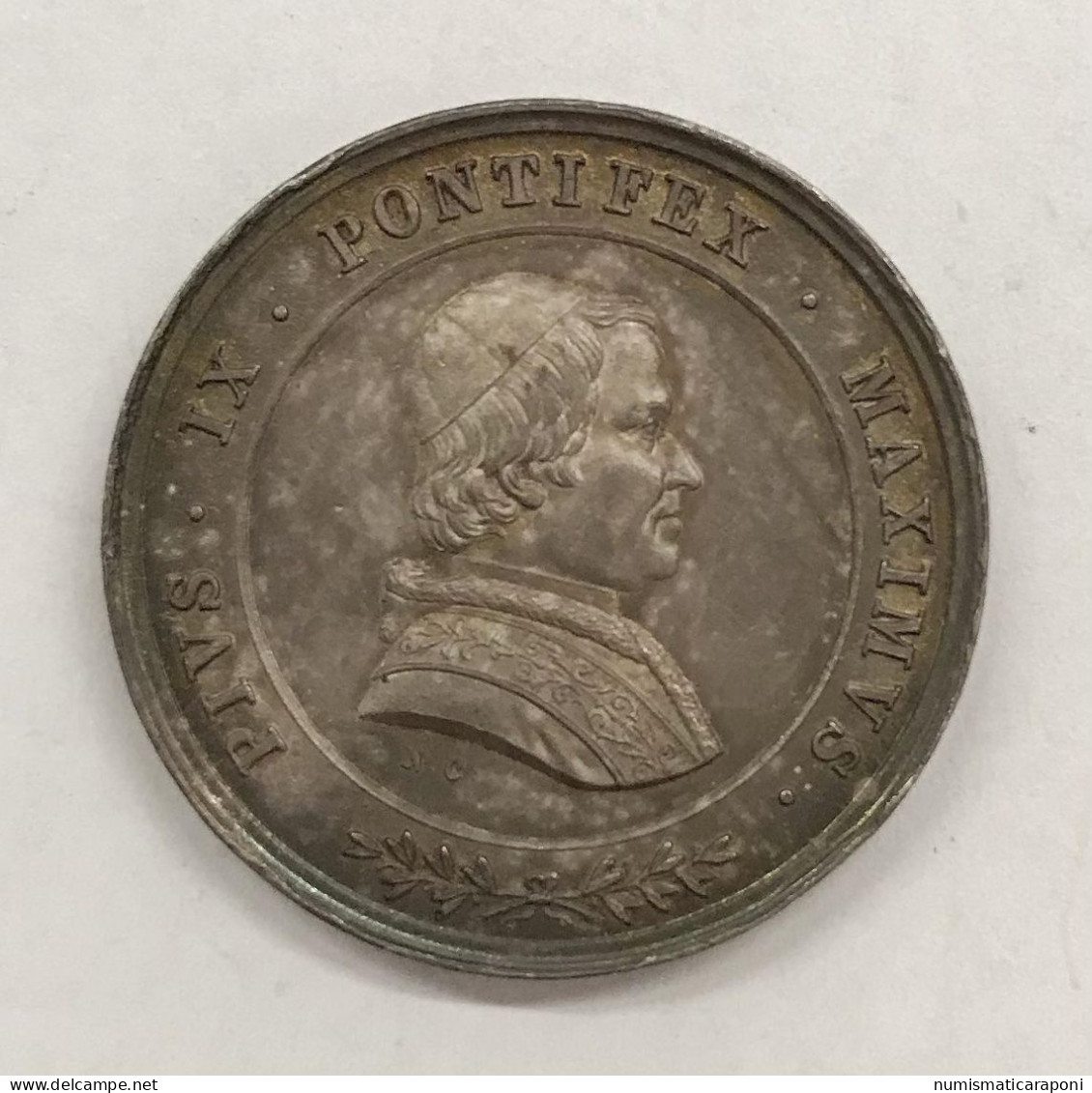 Pio IX Sommo Pontefice 1846-1878 Medaglia Ag Gr 9 Mm 26 Spl/ffdc E.975 - Other & Unclassified