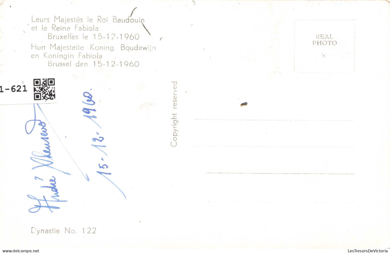 BELGIQUE - Leurs Majestés Le Roi Baudouin Et La Reine Fabiola - Bruxelles 15-12-1960 - Carte Postale Ancienne - Fêtes, événements