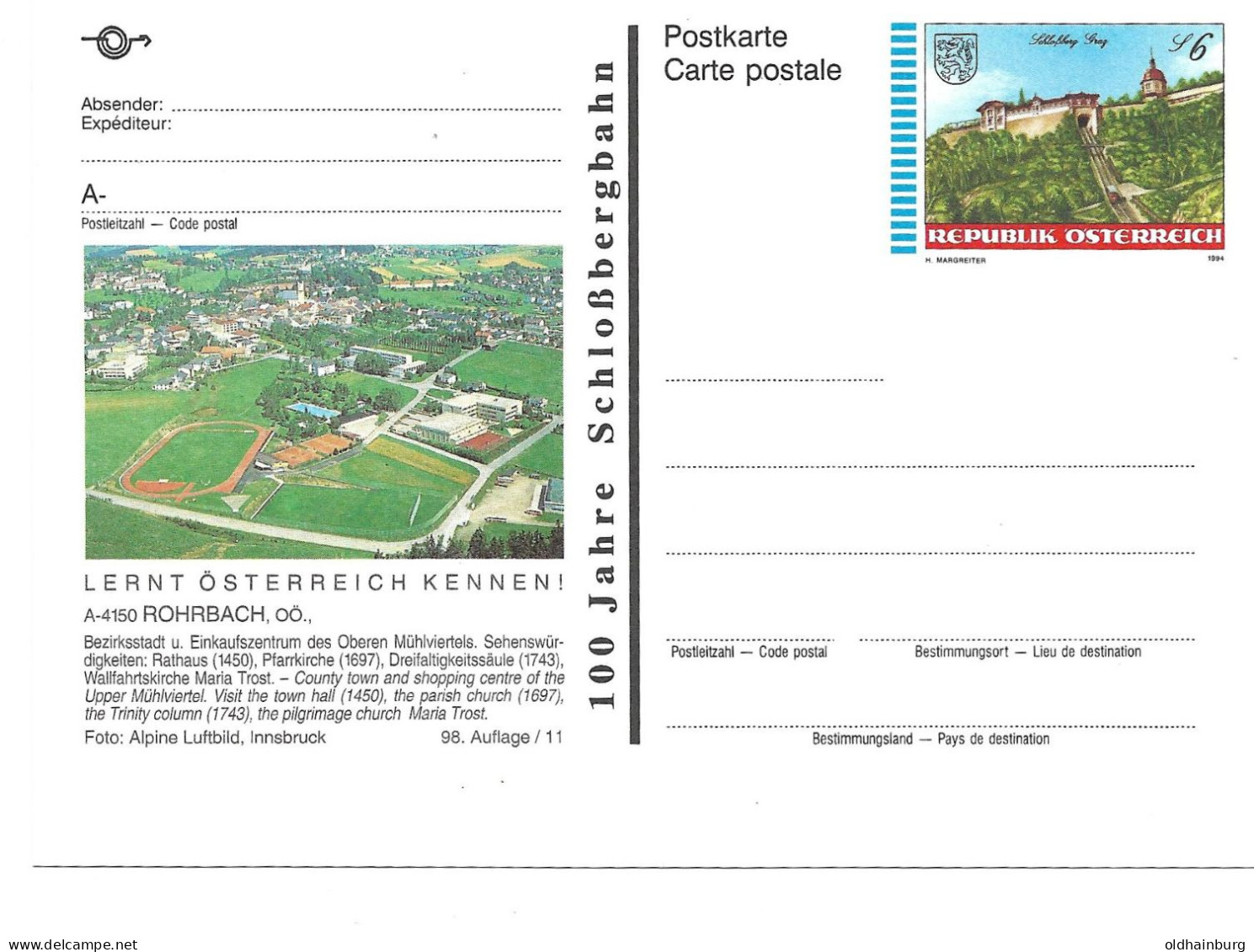 0557n: Bildpostkarte 4150 Rohrbach, Ungebraucht ** - Rohrbach