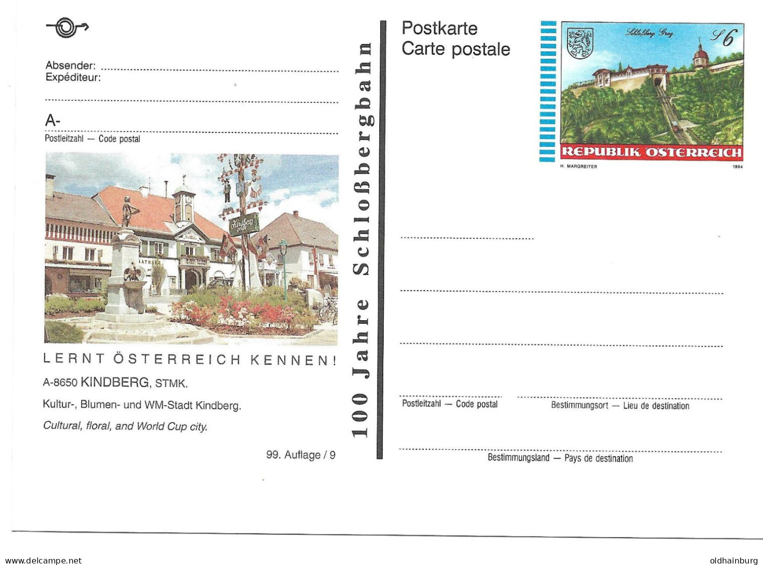 0557i: Bildpostkarte 8650 Kindberg, Ungebraucht ** - Kindberg