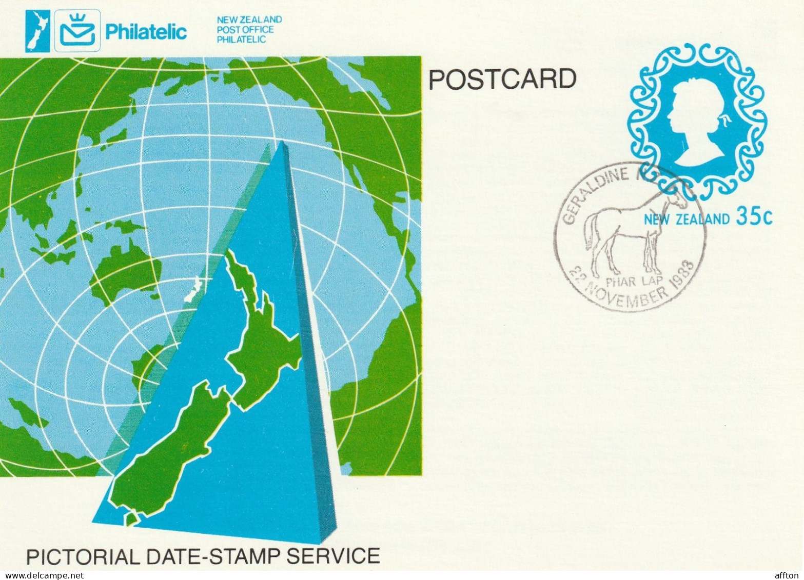 New Zealand Card Cancel - Interi Postali