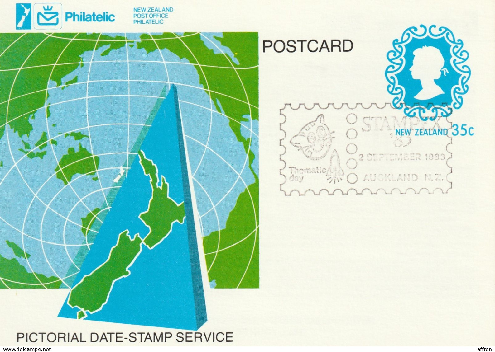 New Zealand Card Cancel - Interi Postali