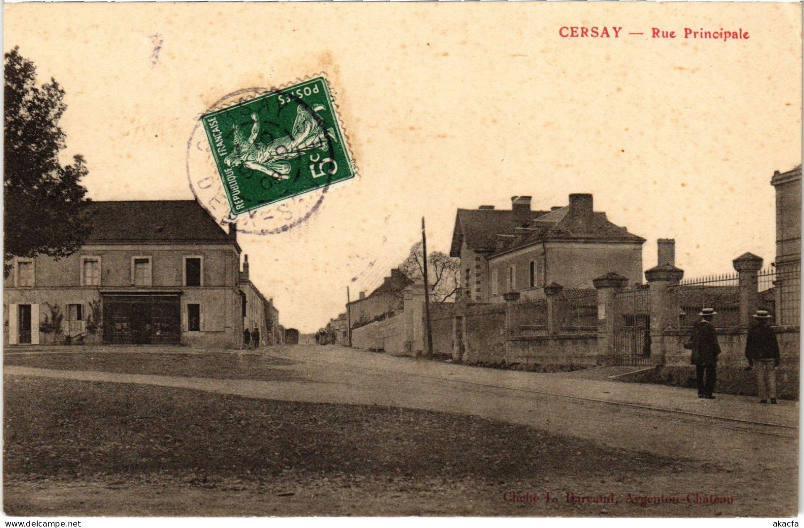 CPA Cersay Rue Principale (1276045) - Cerizay