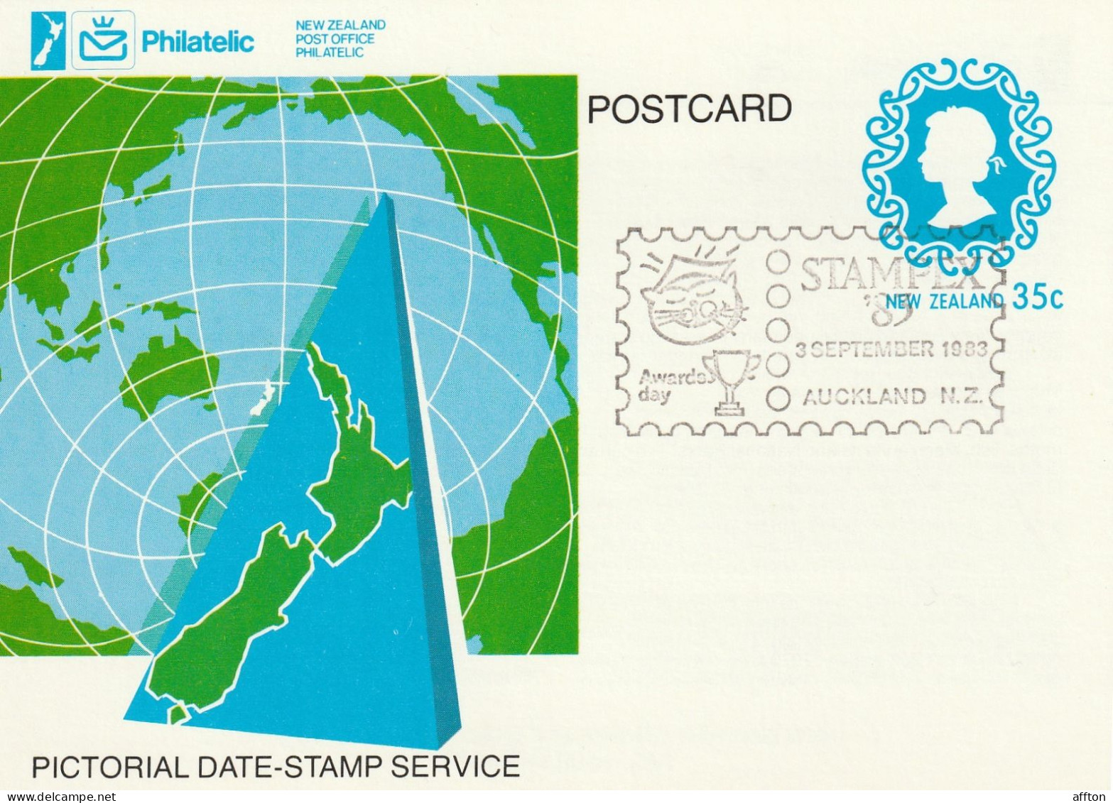 New Zealand Card Cancel - Interi Postali