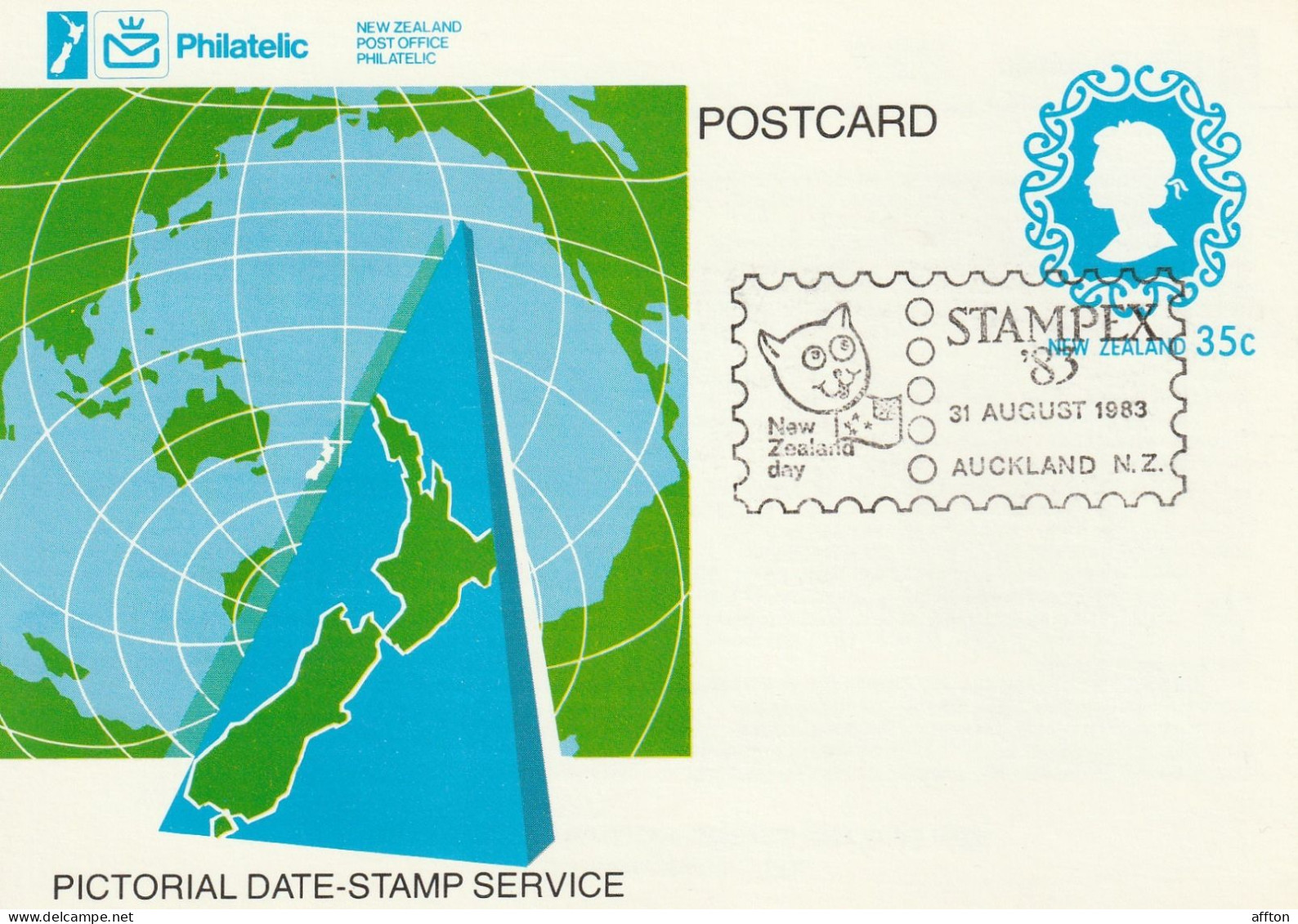 New Zealand Card Cancel - Interi Postali