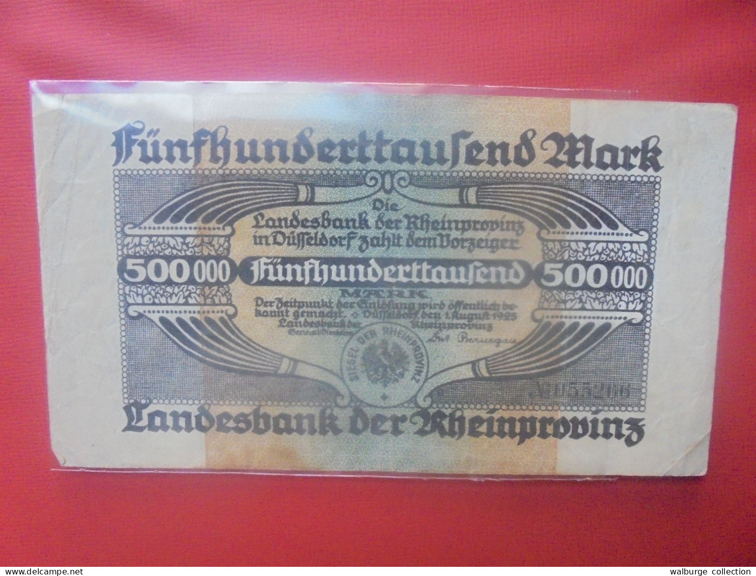 DÜSSELDORF 500.000 MARK 1923 - Collections