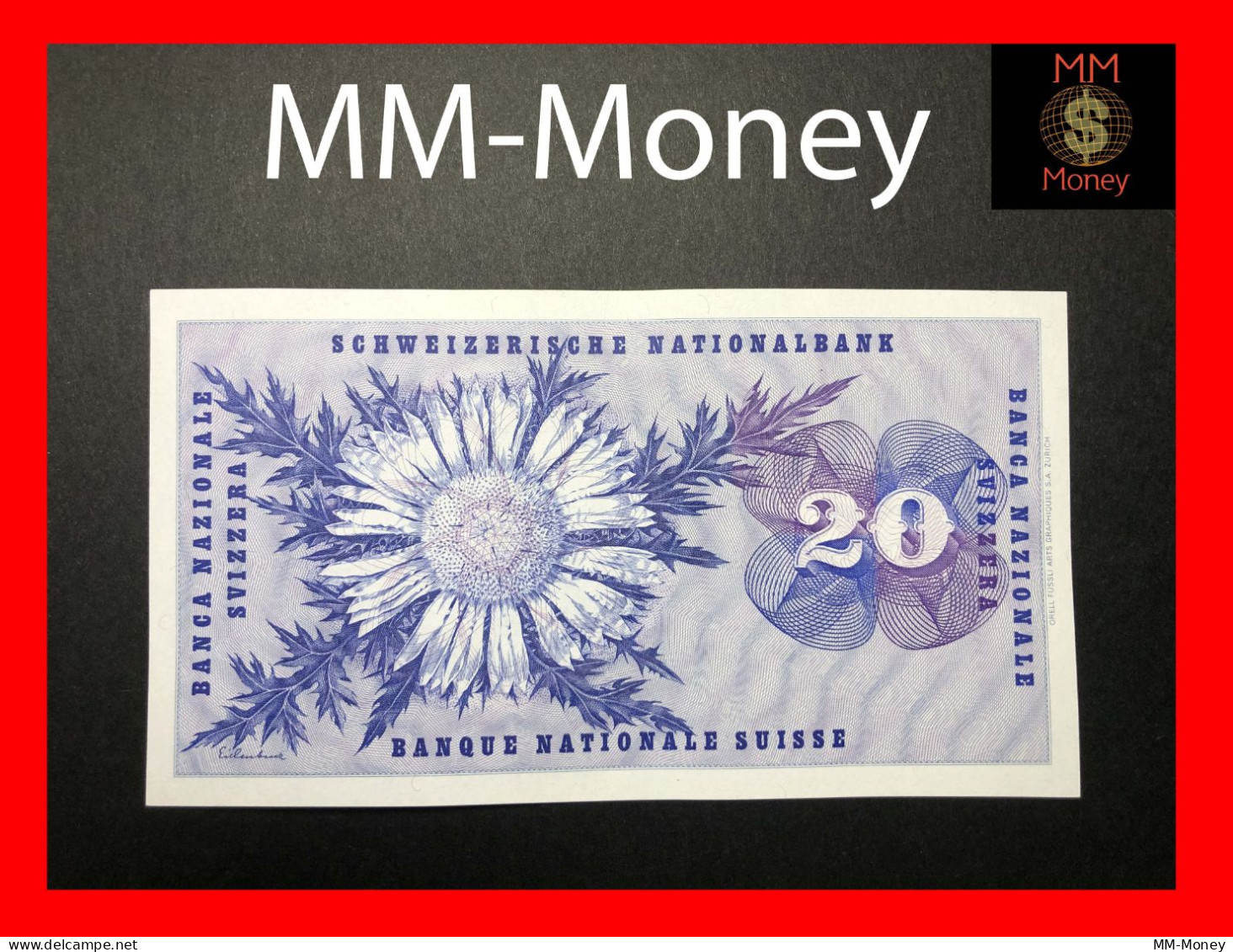 Switzerland  20 Francs   7.2.1974  P. 46    XF+ - Suiza