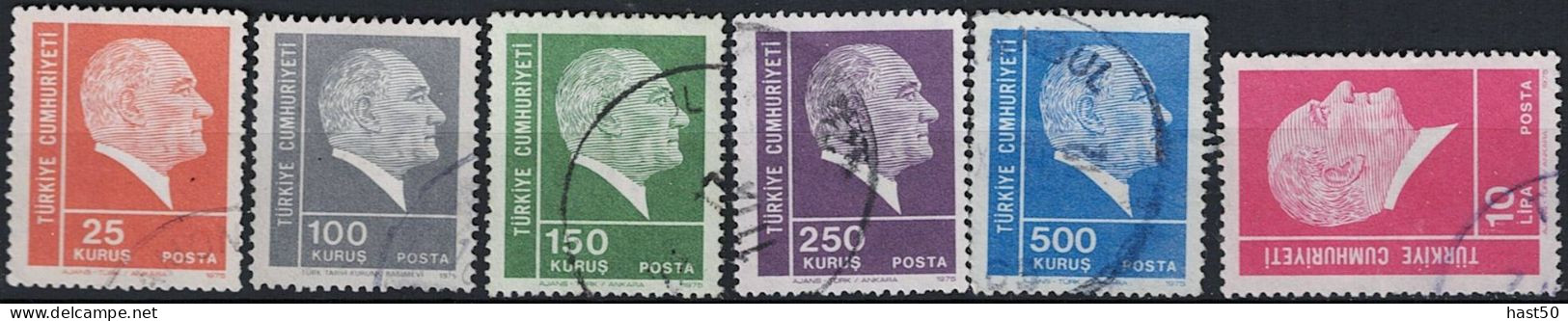 Türkei Turkey Turquie - Atatürk (MiNr: 2374/9) 1975 - Gest. Used Obl - Gebruikt