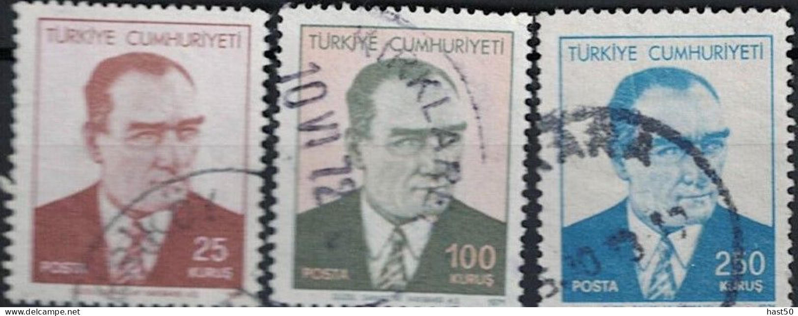 Türkei Turkey Turquie - Atatürk (MiNr: 2216/8) 1971 - Gest. Used Obl - Gebraucht