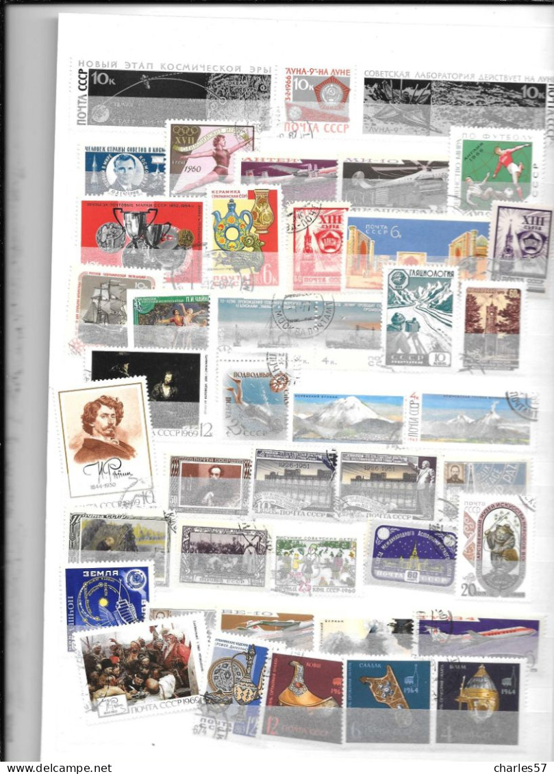 RUSSIE: Petit Lot De  Timbres Neuf** Et Oblitérés Avec Gomme Et Cachet - Collections