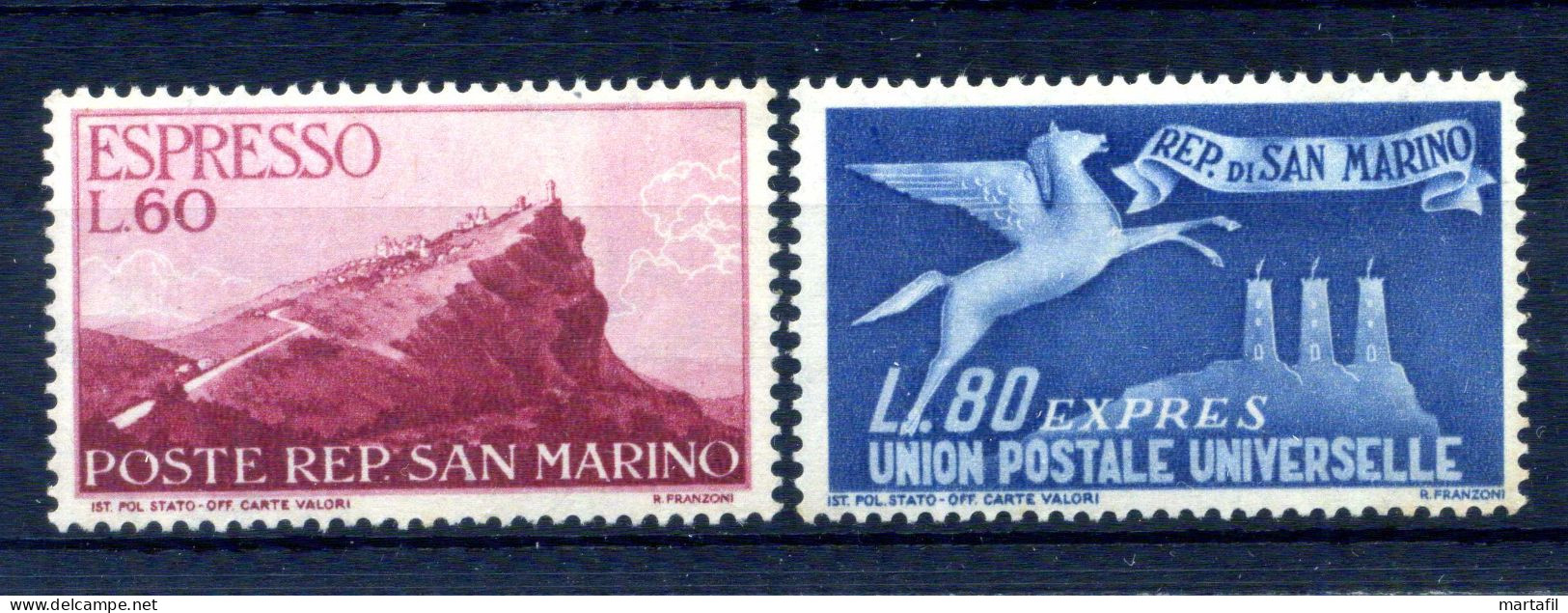 1950 SAN MARINO Espressi N.21/22 MNH ** - Express Letter Stamps