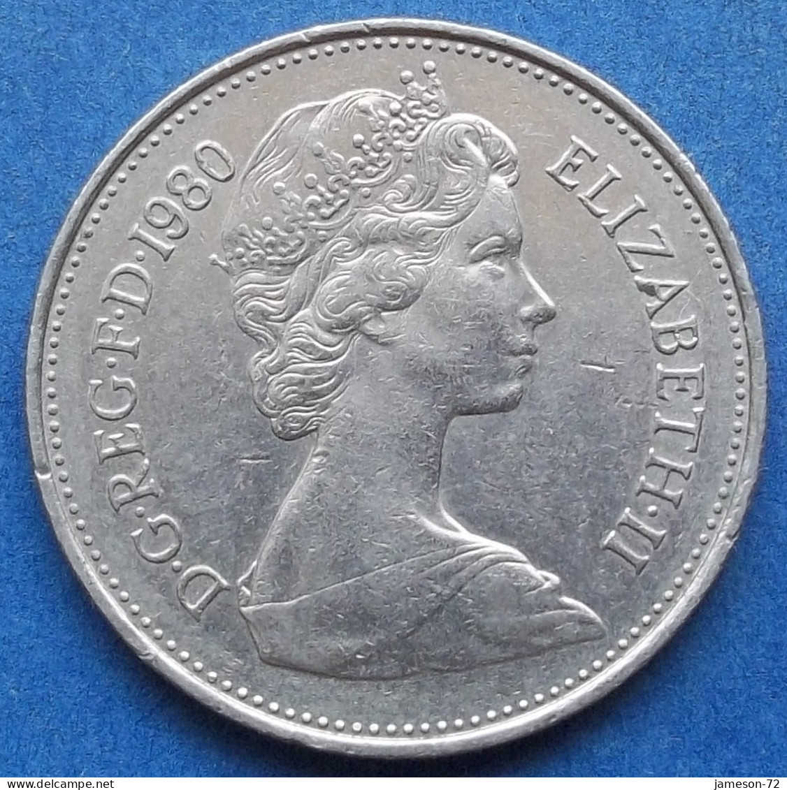 UK - 5 New Pence 1980 "crowned Thistle" KM# 911 Elizabeth II Decimal Coinage (1971-2022) - Edelweiss Coins - 5 Pence & 5 New Pence