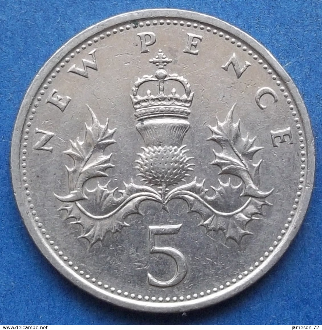 UK - 5 New Pence 1980 "crowned Thistle" KM# 911 Elizabeth II Decimal Coinage (1971-2022) - Edelweiss Coins - 5 Pence & 5 New Pence
