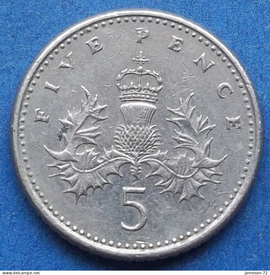 UK - 5 Pence 1991 "crowned Thistle" KM# 937b Elizabeth II Decimal Coinage (1971-2022) - Edelweiss Coins - 5 Pence & 5 New Pence