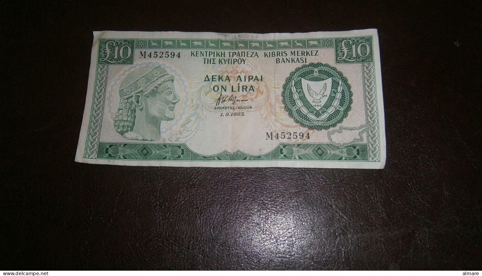 CYPRUS 10 LIRA 1983 - Zypern