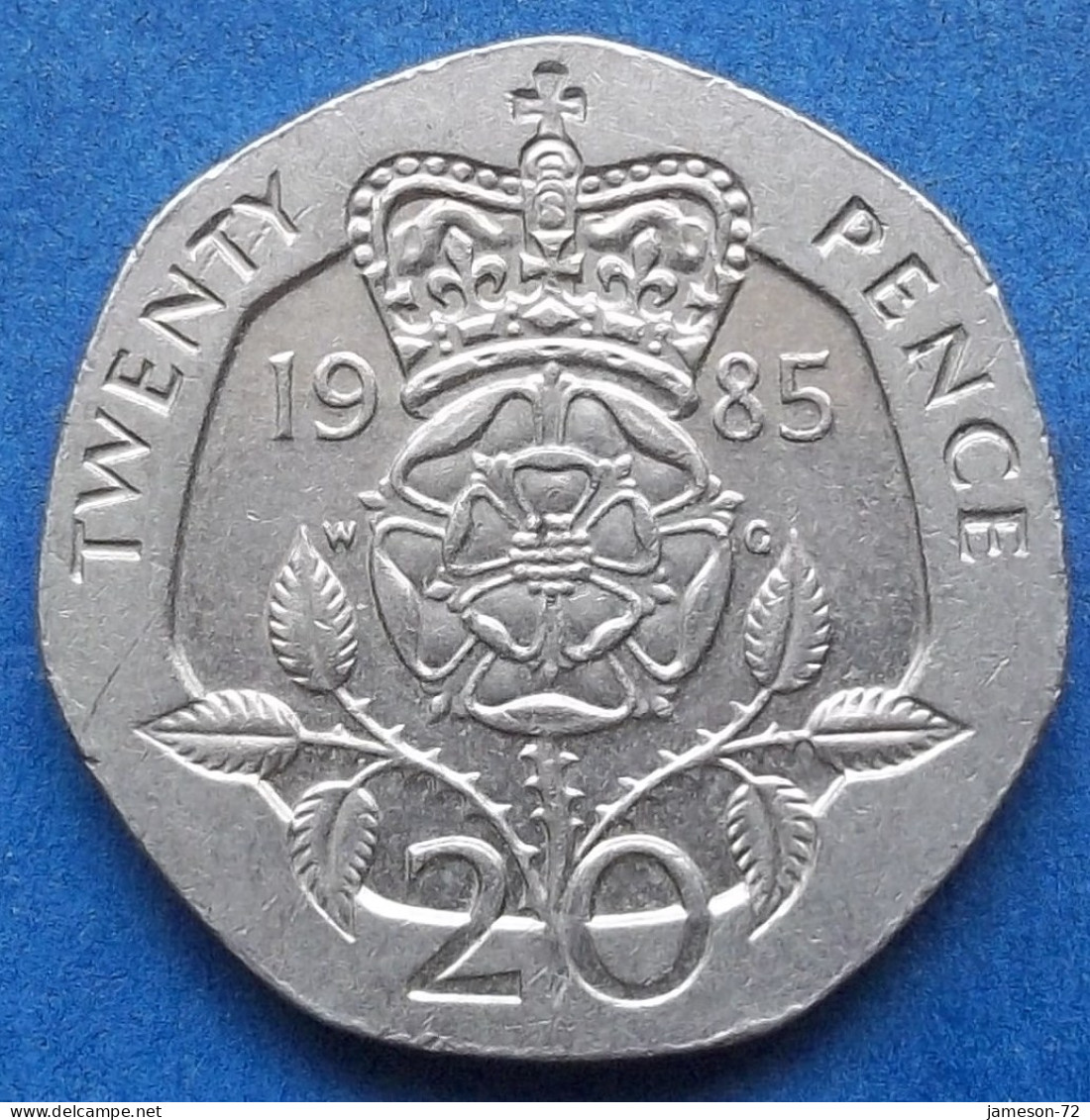 UK - 20 Pence 1985 "crowned Rose" KM# 939 Elizabeth II Decimal Coinage (1971-2022) - Edelweiss Coins - 20 Pence